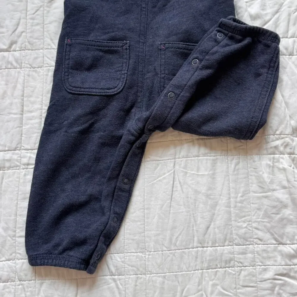 Carhartt Baby girls 6-9 & 9-12 month overalls lot of 2 black navy pants corduroy